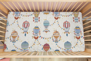 Balloon Parade | 100% Organic Cotton Muslin Baby Bedding
