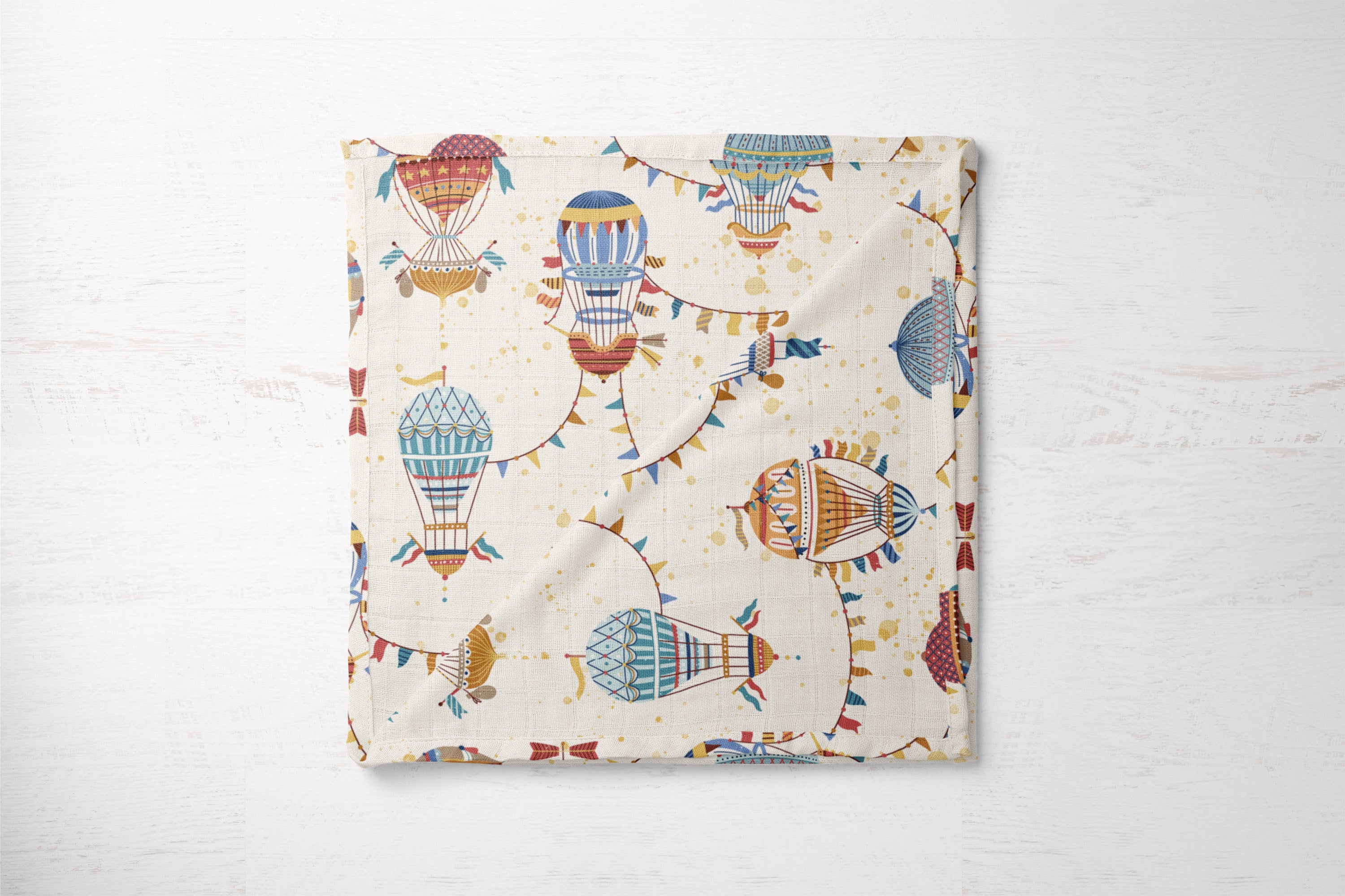Balloon Parade | 100% Organic Cotton Muslin Baby Bedding