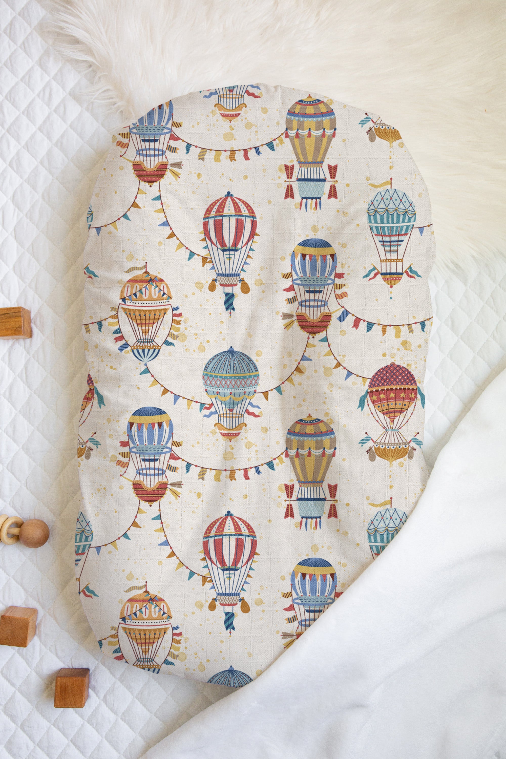 Balloon Parade | 100% Organic Cotton Muslin Baby Bedding