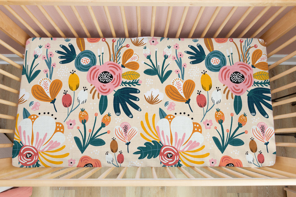 Bloom | 100% Organic Cotton Muslin Baby Bedding