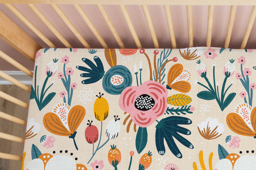 Bloom | 100% Organic Cotton Muslin Baby Bedding
