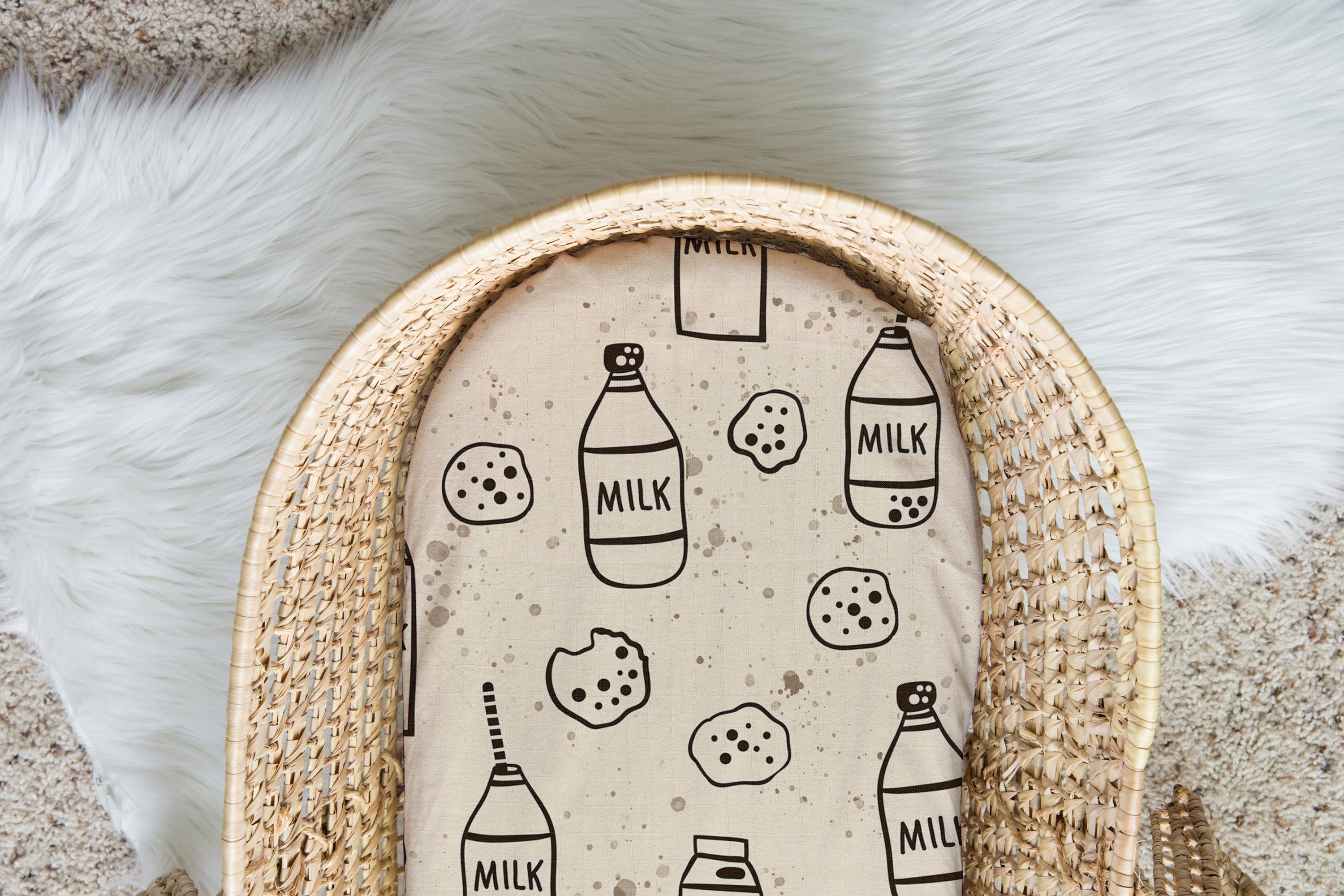 Milk & Cookies | 100% Organic Cotton Muslin Baby Bedding