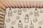 Load image into Gallery viewer, Milk &amp; Cookies | 100% Organic Cotton Muslin Baby Bedding
