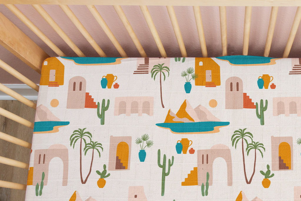 Desert Dreams | 100% Organic Cotton Muslin Baby Bedding