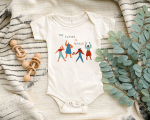 The Future is Female | Femenist Baby Body Suit & Toddler Tee | Humble Baby Goods