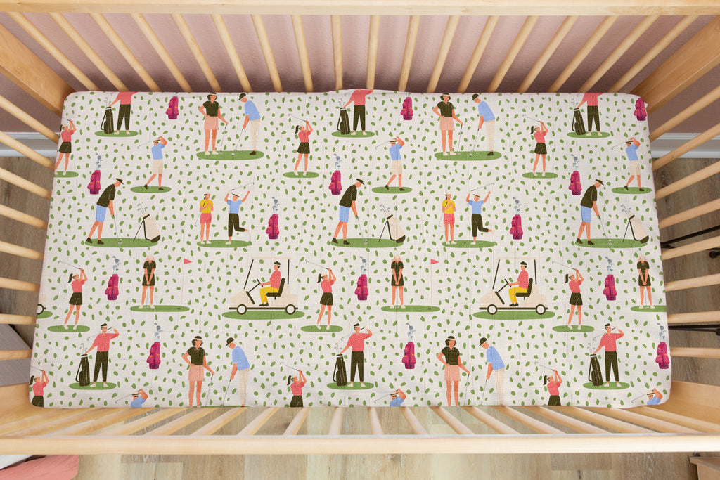 Fore The Par | 100% Organic Cotton Muslin Baby Bedding