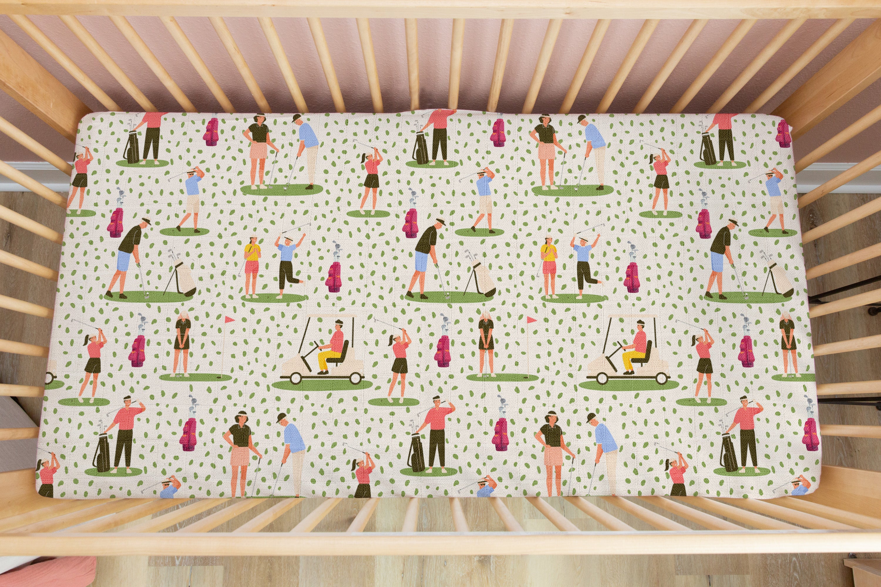 Fore The Par | 100% Organic Cotton Muslin Baby Bedding