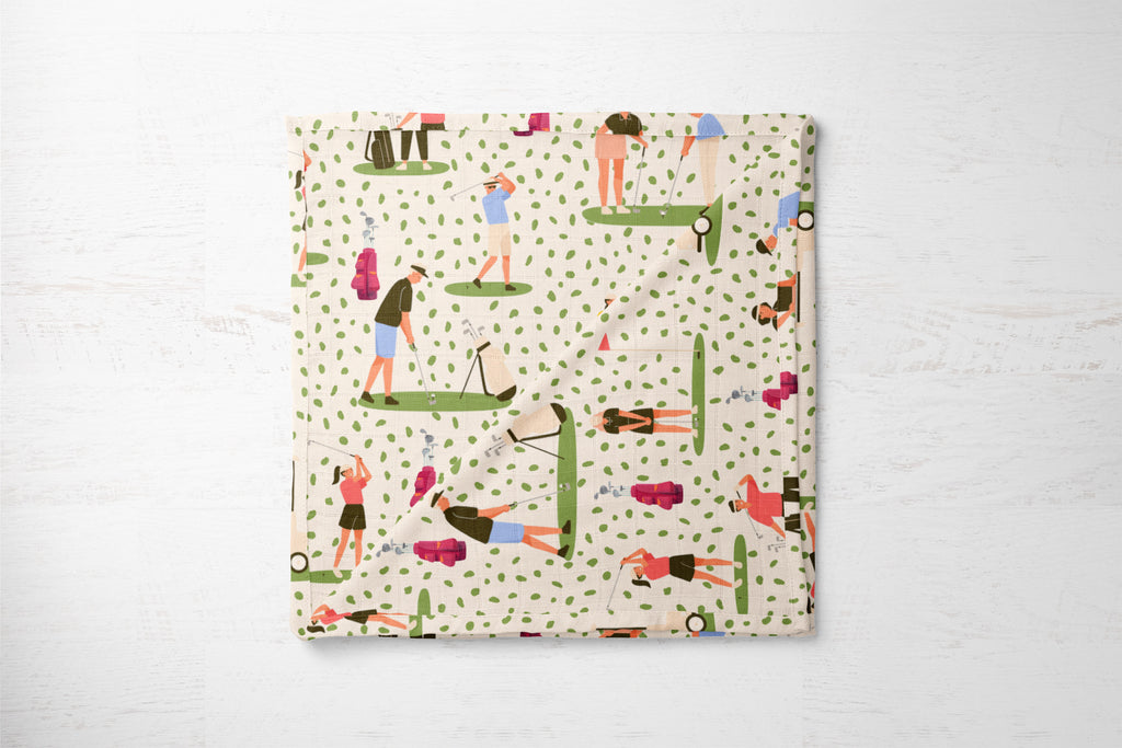 Fore The Par | 100% Organic Cotton Muslin Baby Bedding