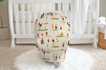 Load image into Gallery viewer, Fore The Par | 100% Organic Cotton Muslin Baby Bedding
