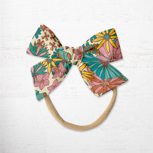 Groovy Blooms Baby Bow