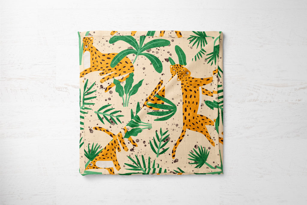 Jungle King | 100% Organic Cotton Muslin Baby Bedding