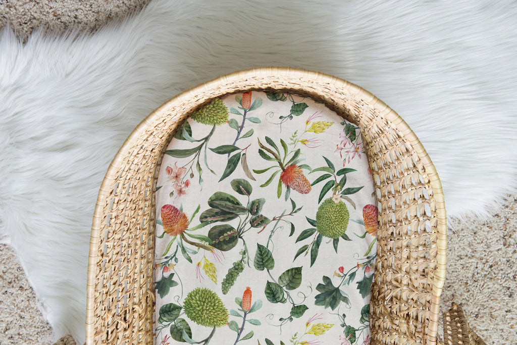 Jackfruit Tropicale | 100% Organic Cotton Muslin Baby Bedding