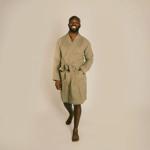 The Organic Gauzy Robe - Sage
