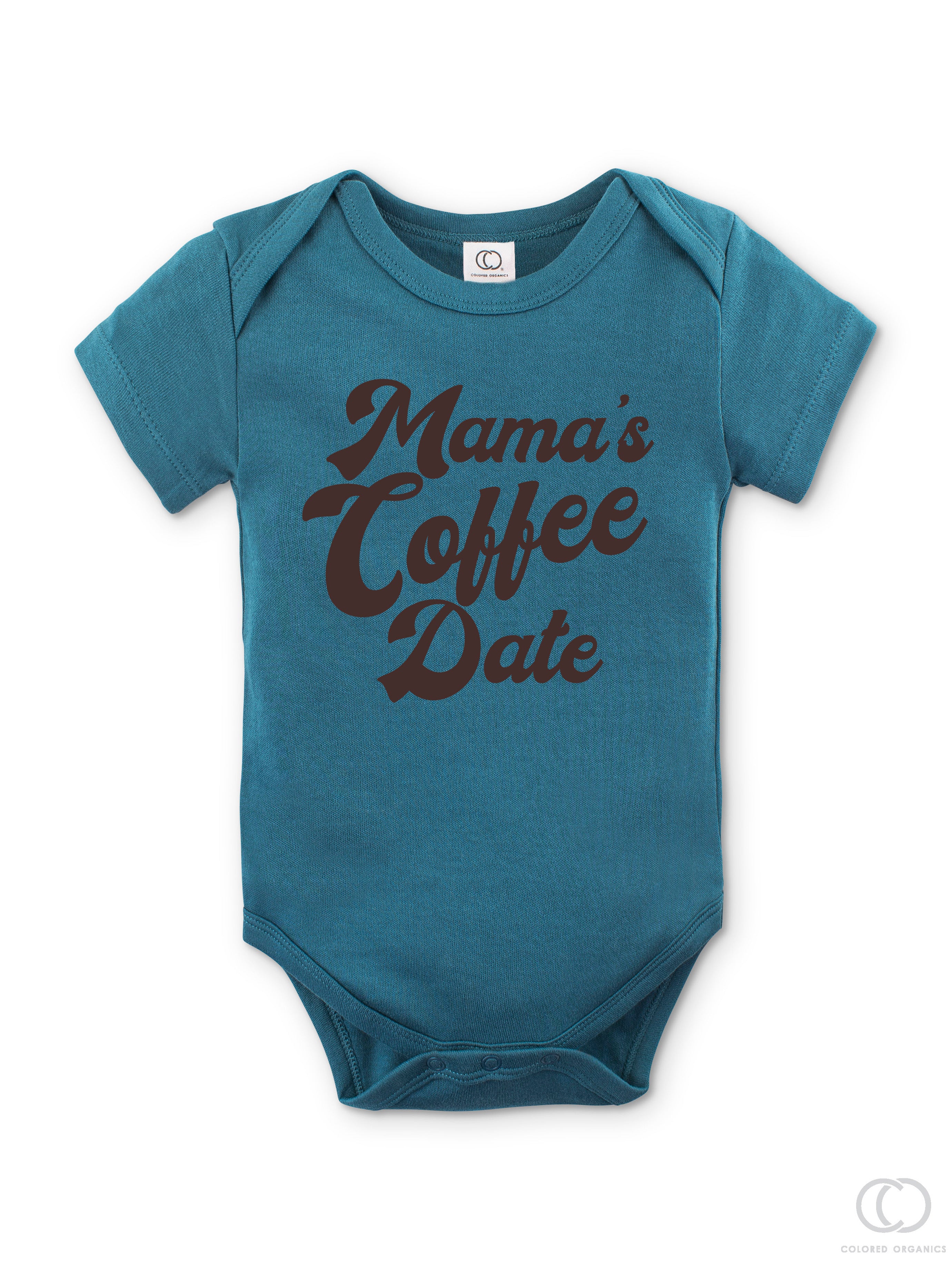 "Mama's Coffee Date™️" Organic Baby Bodysuit
