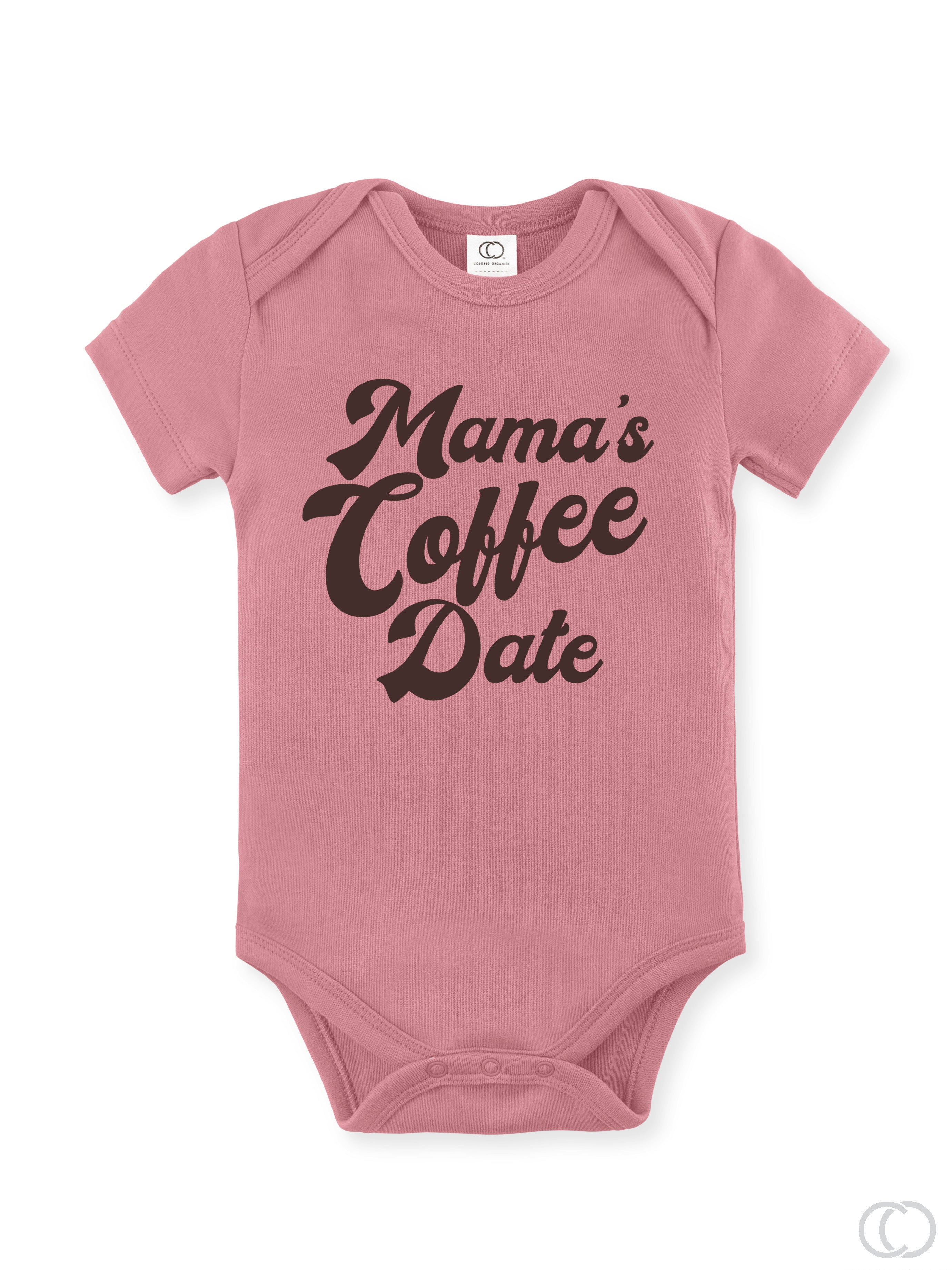 "Mama's Coffee Date™️" Organic Baby Bodysuit