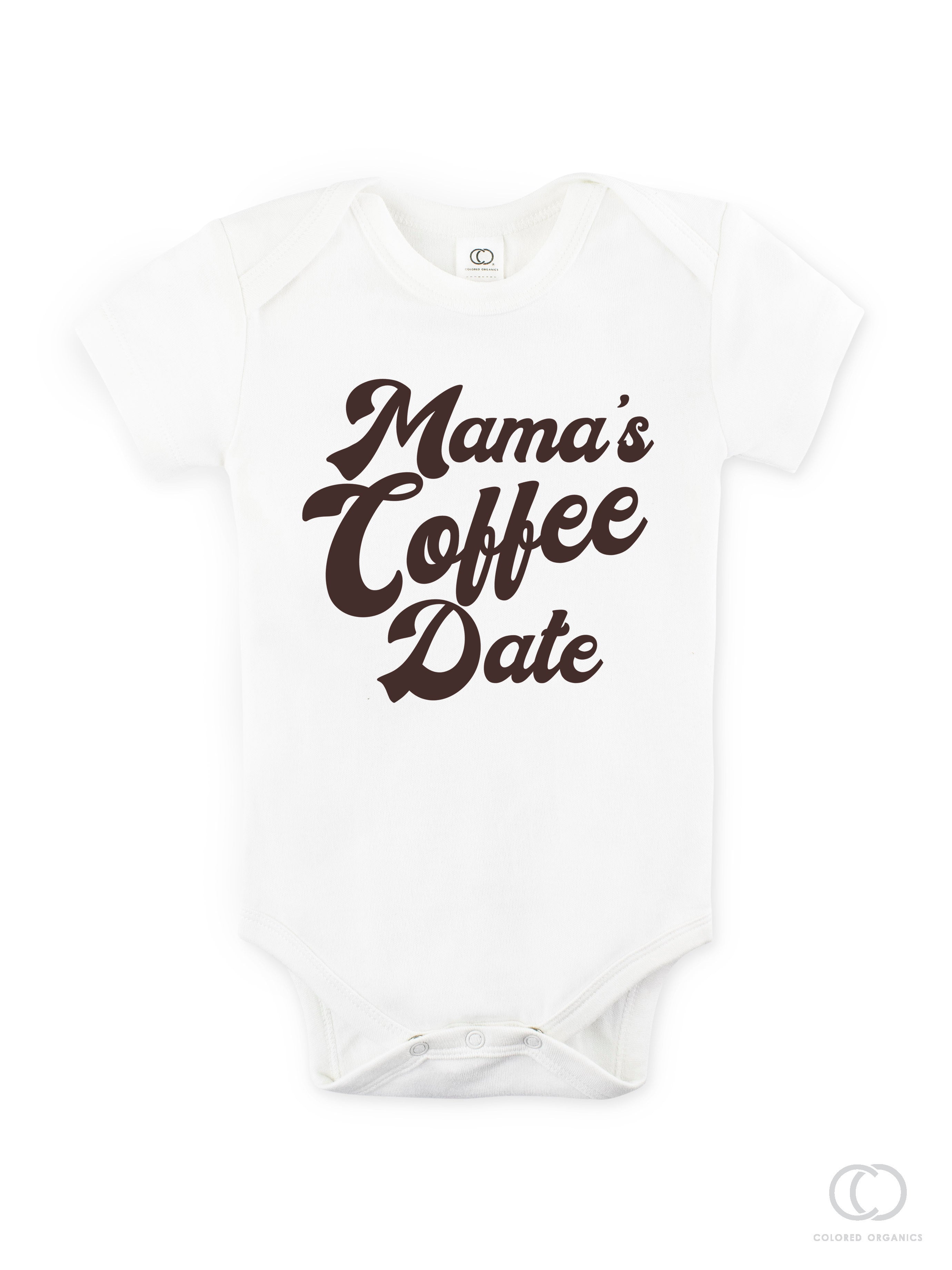 "Mama's Coffee Date™️" Organic Baby Bodysuit
