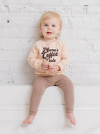 Mama's Coffee Date Organic Crewneck Pullover