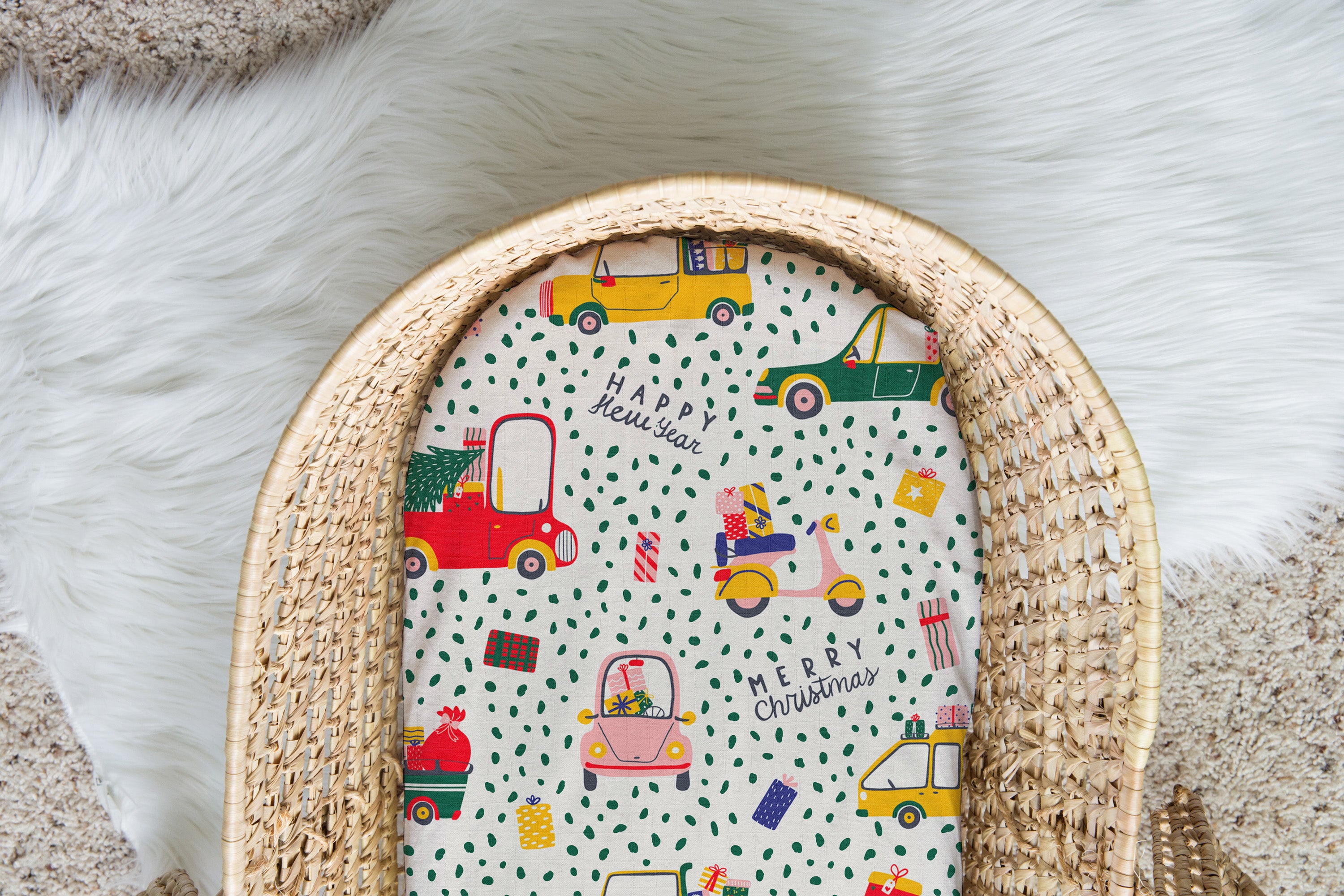 Fa La La La | 100% Organic Cotton Muslin Baby Bedding