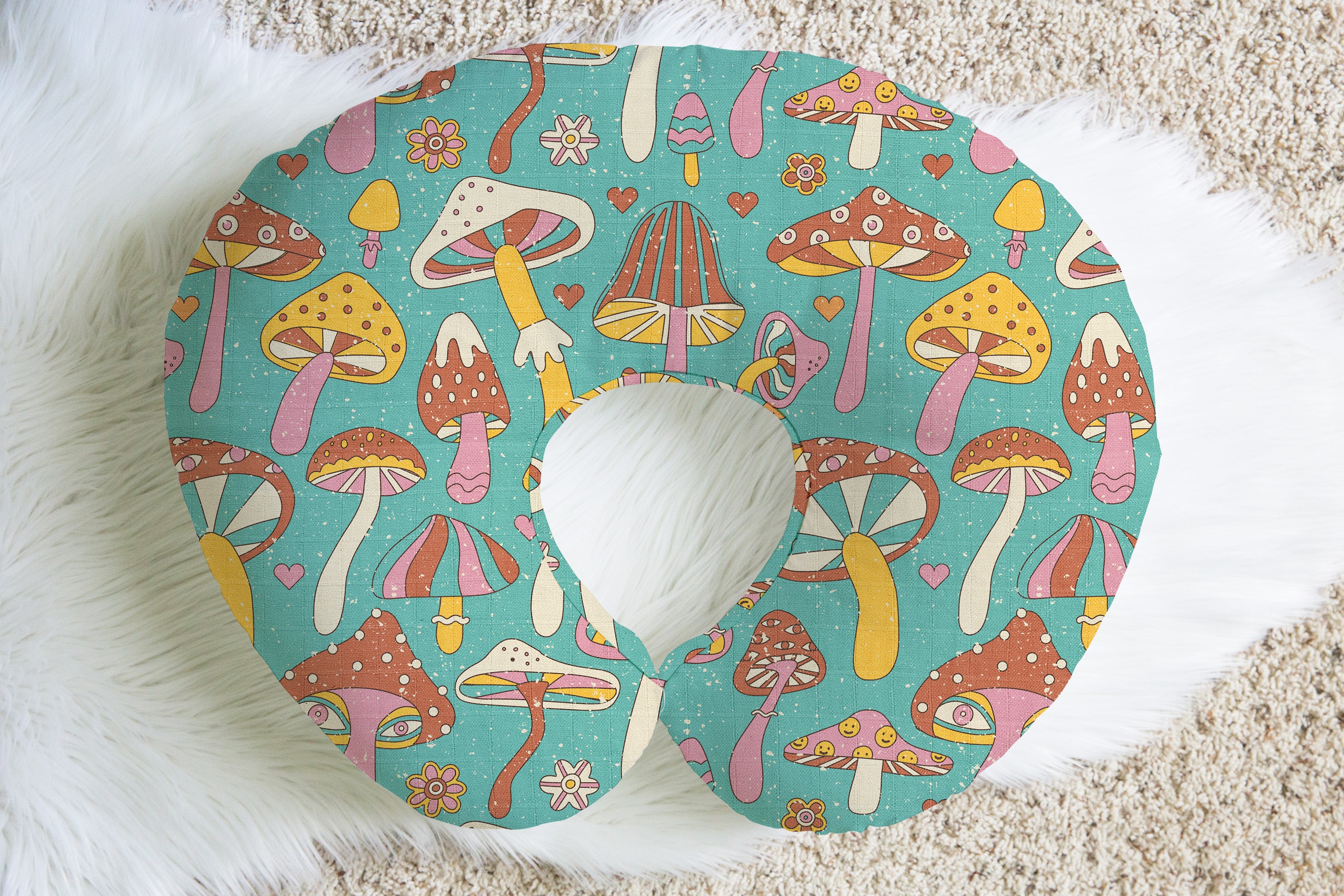 Magical Mushrooms | 100% Organic Cotton Muslin Baby Bedding