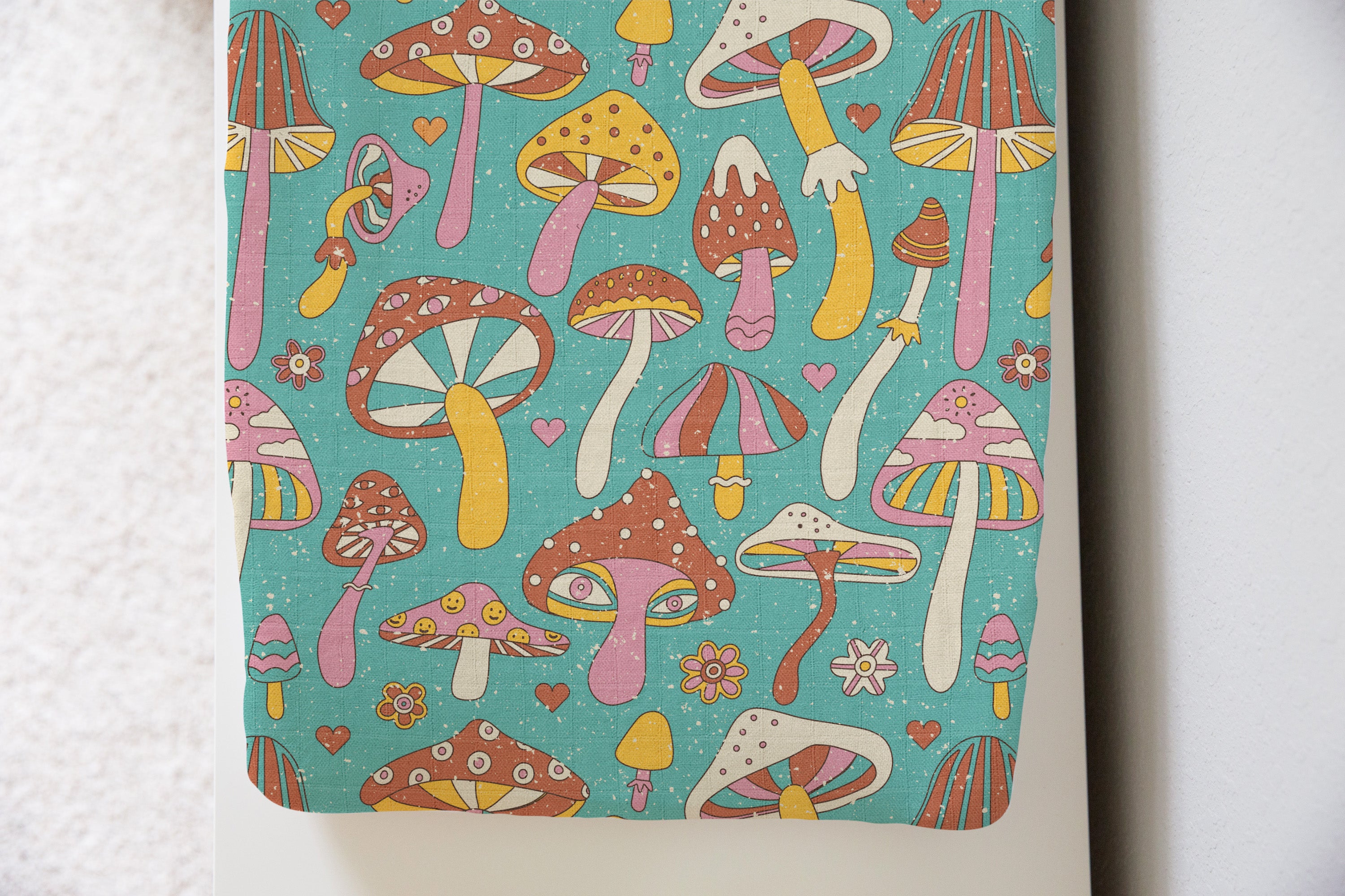 Magical Mushrooms | 100% Organic Cotton Muslin Baby Bedding