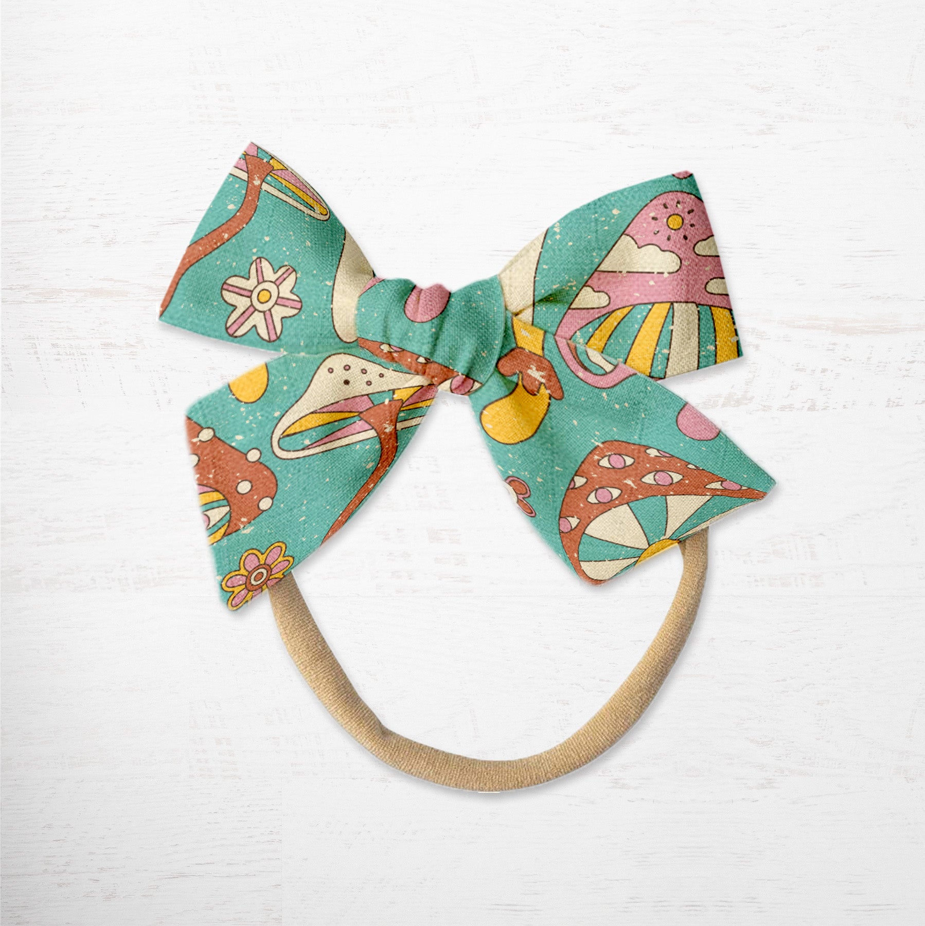 Magical Mushrooms Baby Bow