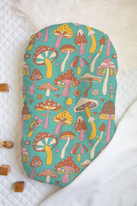 Magical Mushrooms | 100% Organic Cotton Muslin Baby Bedding