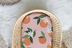 Load image into Gallery viewer, Orange Blossom Flamingo | 100% Organic Cotton Muslin Baby Bedding
