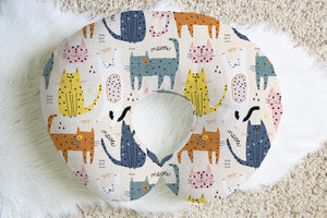 Polka Cat | 100% Organic Cotton Muslin Baby Bedding
