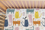 Load image into Gallery viewer, Polka Cat | 100% Organic Cotton Muslin Baby Bedding
