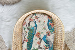 Load image into Gallery viewer, Perching Peacocks | 100% Organic Cotton Muslin Baby Bedding
