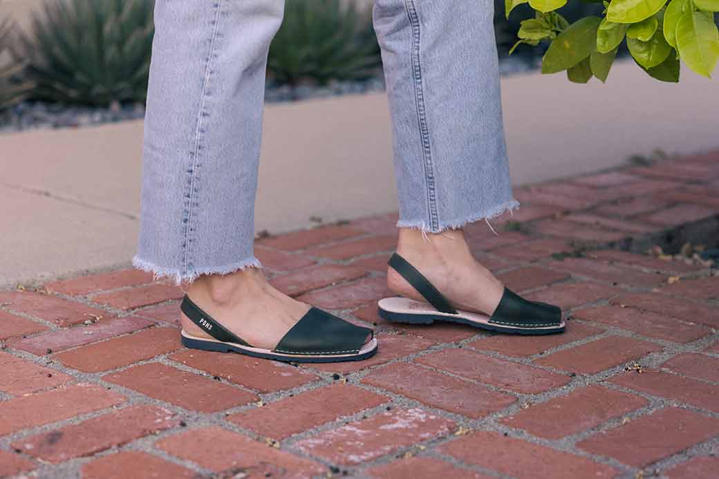 Pons Avarcas Classic Women's Sandals | Forest Green