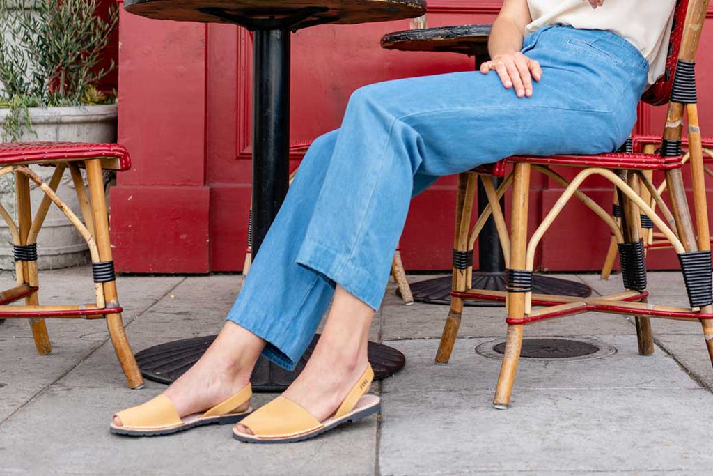 Pons Avarcas Classic Women's Sandals | Mustard