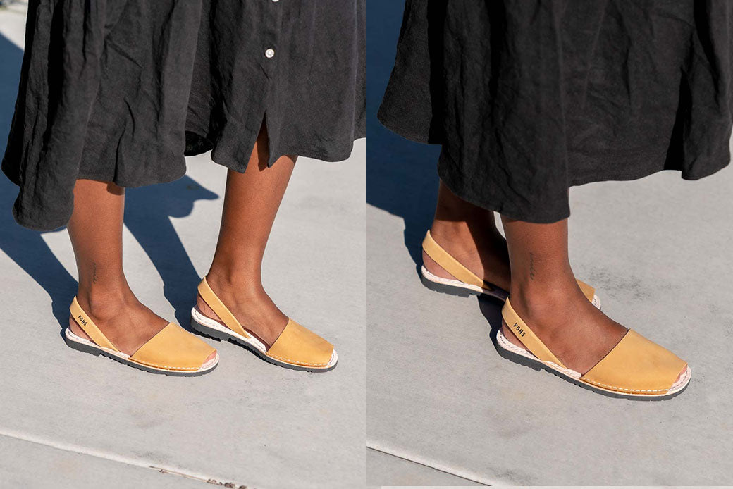 Pons Avarcas Classic Women's Sandals | Mustard