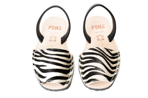 Pons Avarcas Classic Women's Sandals | Zebra