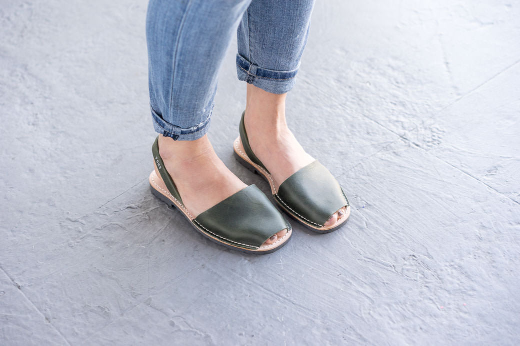 Pons Avarcas Classic Women's Sandals | Forest Green