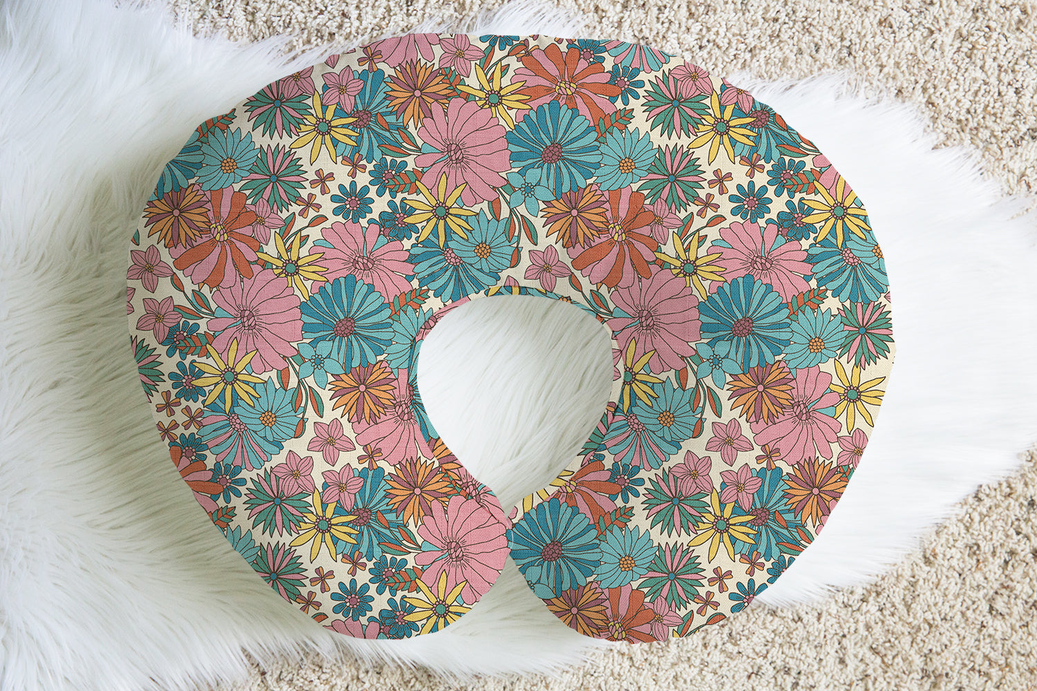 Groovy Blooms | 100% Organic Cotton Muslin Baby Bedding