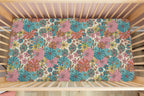 Groovy Blooms | 100% Organic Cotton Muslin Baby Bedding