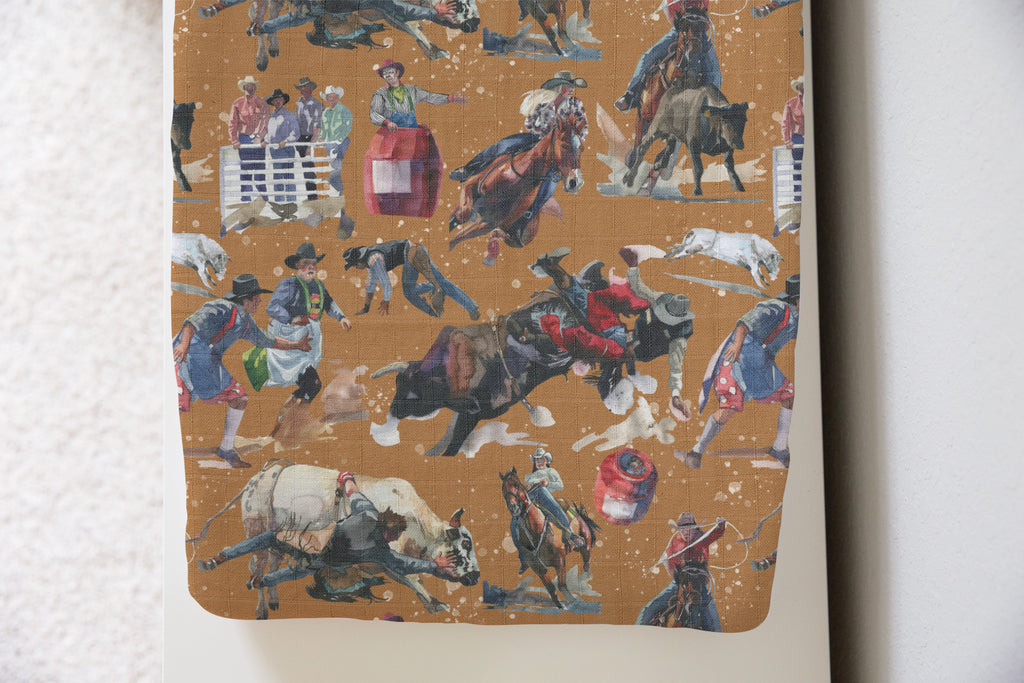 Rodeo Round Up | 100% Organic Cotton Muslin Baby Bedding