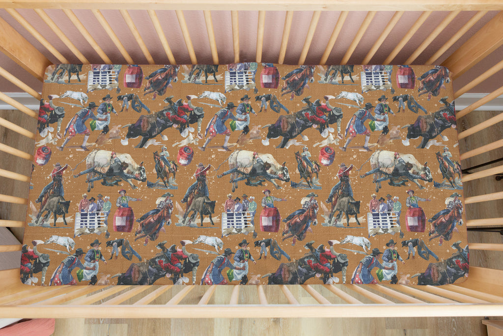 Rodeo Round Up | 100% Organic Cotton Muslin Baby Bedding