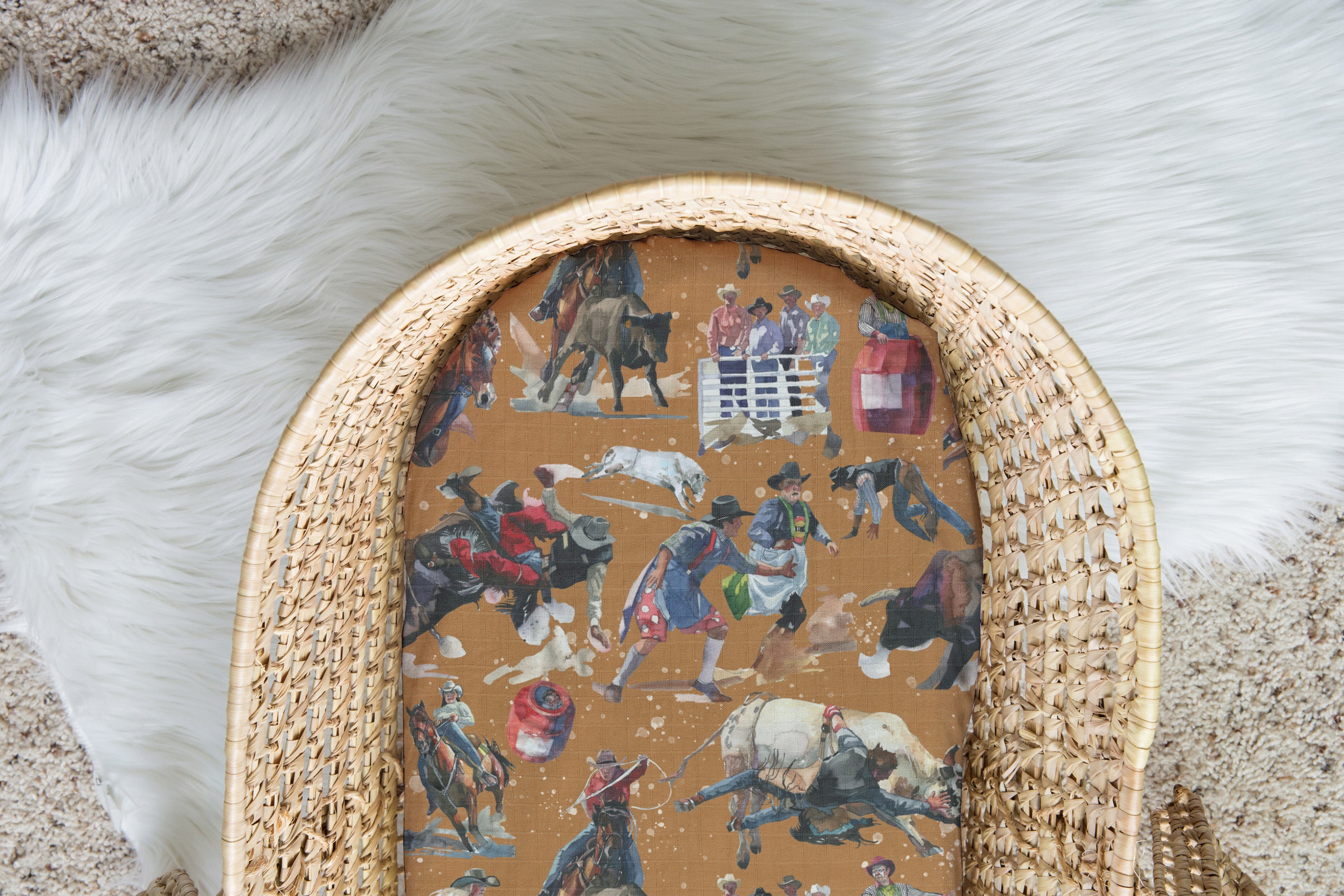 Rodeo Round Up | 100% Organic Cotton Muslin Baby Bedding
