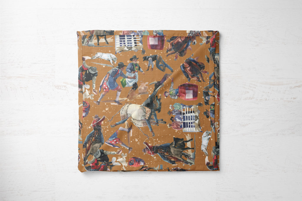 Rodeo Round Up | 100% Organic Cotton Muslin Baby Bedding
