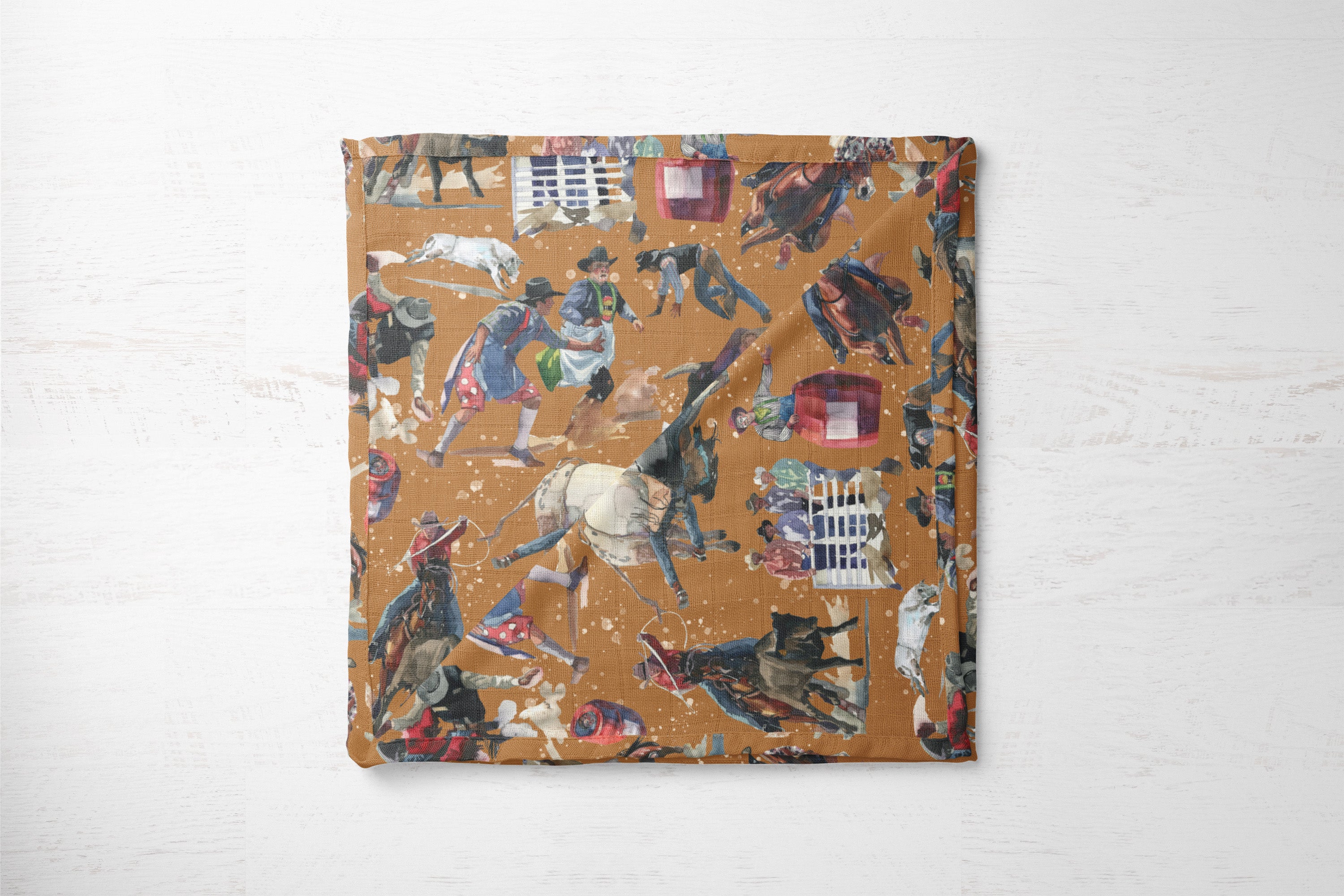 Rodeo Round Up | 100% Organic Cotton Muslin Baby Bedding