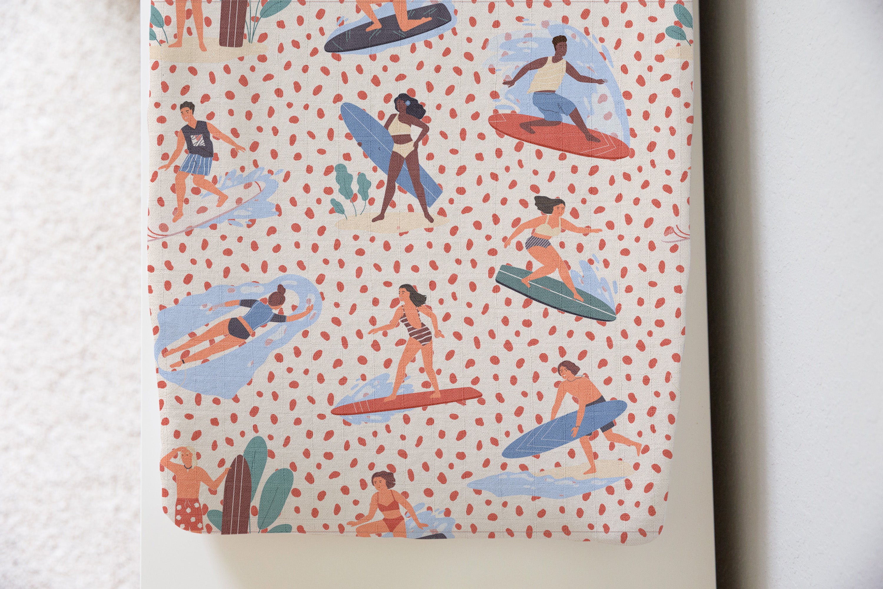 Surf's Up | 100% Organic Cotton Muslin Baby Bedding