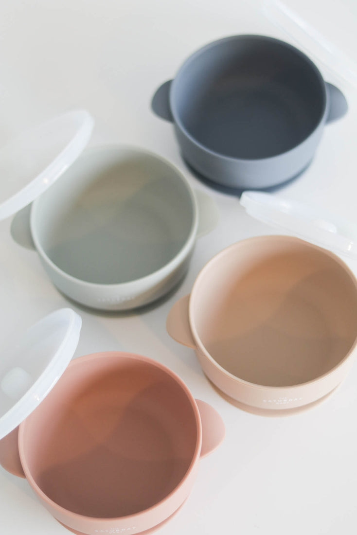 Silicone Suction Bowl with Lid