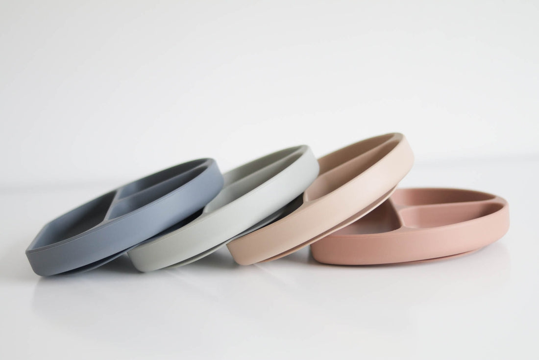 Silicone Suction Plate with Lid and Spoon