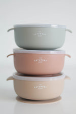 Load image into Gallery viewer, Silicone Suction Bowl with Lid
