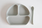Silicone Suction Plate with Lid and Spoon
