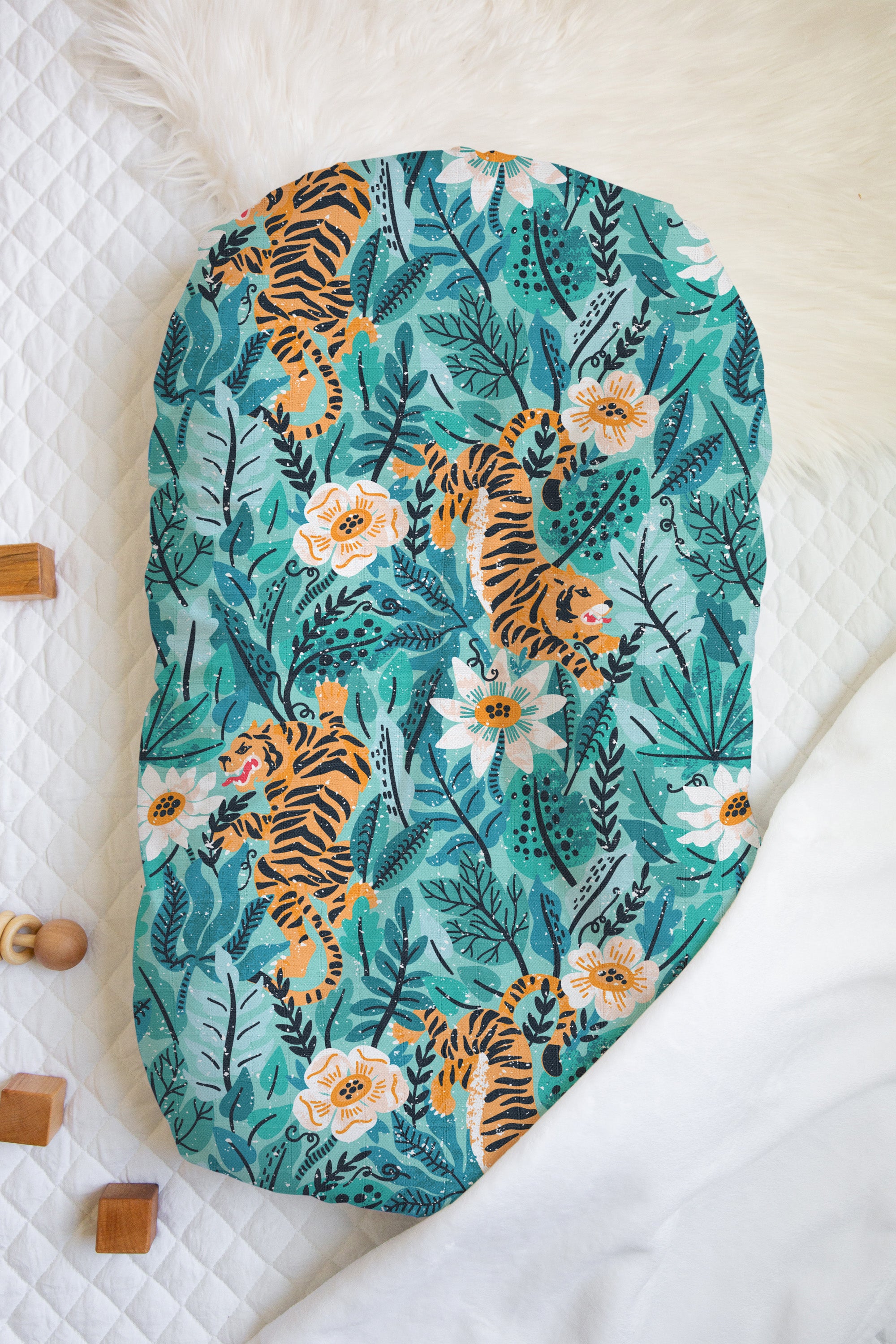 Le Tigre | 100% Organic Cotton Muslin Baby Bedding