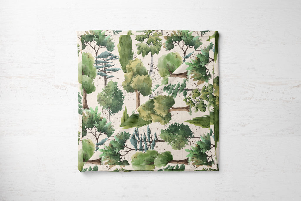 Deep Forest | 100% Organic Cotton Muslin Baby Bedding