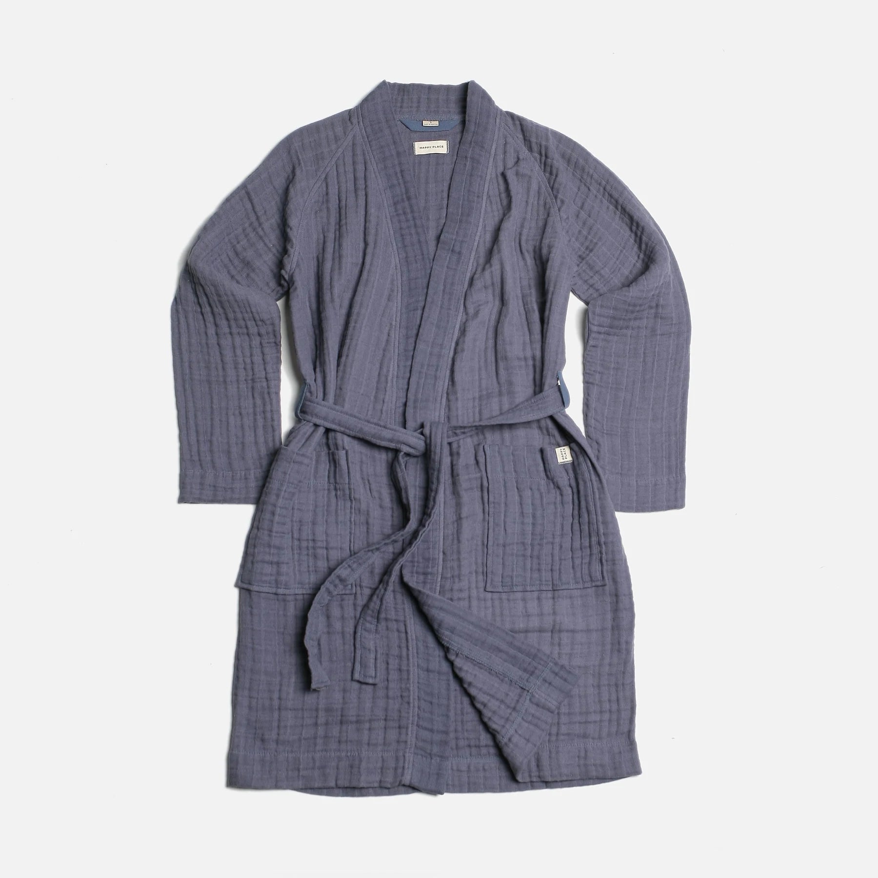 The Organic Gauzy Robe - Indigo